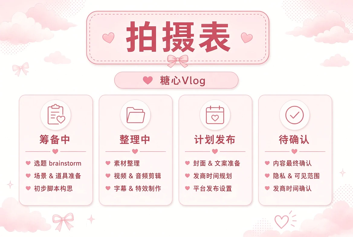 排期栏内容视觉